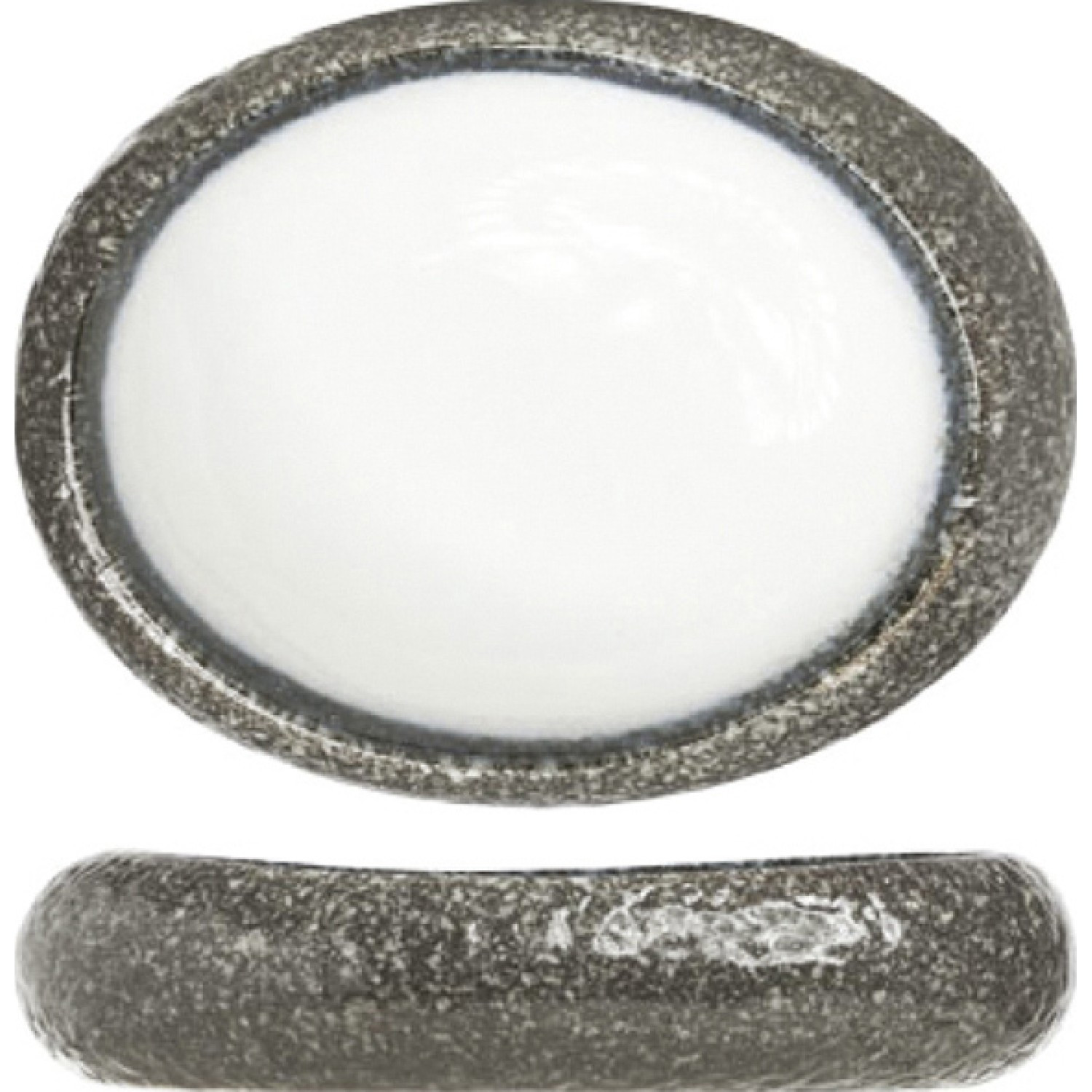 Πιάτο Πορσελάνης Οβάλ Sea Pearl 32cm Cosy & Trendy