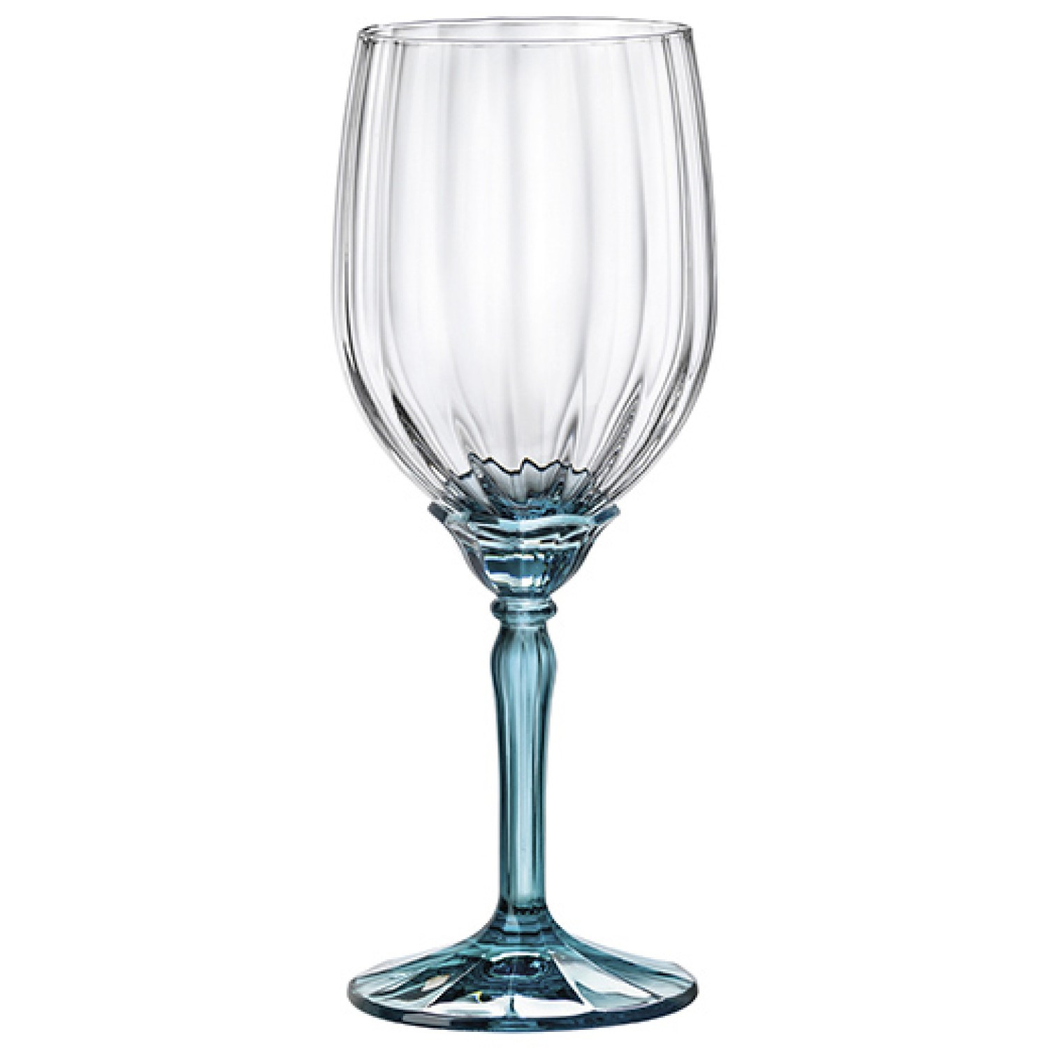Ποτήρι Γυάλινο Kρασιού Florian Blue 380ml Bormioli Rocco