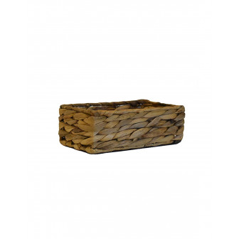 Καλάθι Διακοσμητικό Ψάθινο Υδρουάκινθου Rattan Φυσικό Χρώμα 20cm