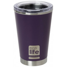 Ποτήρι Θερμός Coffee Cup 370ml Ecolife Dark Purple