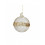 Χριστουγεννιάτικη Μπάλα Γυάλινη Με Παγιέτες Χρυσή 10cm