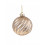 Χριστουγεννιάτικη Μπάλα Γυάλινη Brandani Χρυσή Κυμματιστή10cm