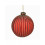 Χριστουγεννιάτικη Μπάλα Γυάλινη ΣτρογγυλήBrandani Κόκκινη Glitter 6.5cm