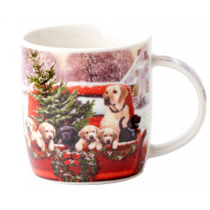 Χριστουγεννιάτικη Κούπα Πορσελάνης Christmas Pets 350ml