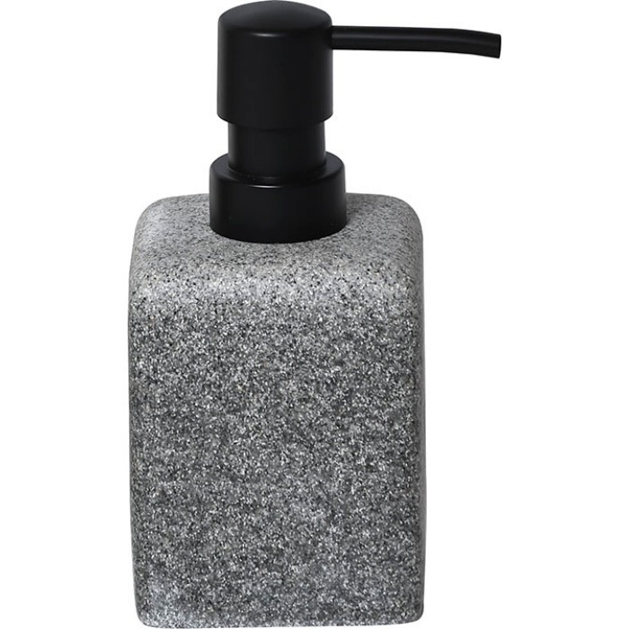 Dispencer Θήκη Για Κρεμοσάπουνο Polyester Grey Stone