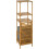 Ραφιέρα Μπάνιου Επιδαπέδια Bamboo με 3 Ράφια 32x32x118cm 5Five
