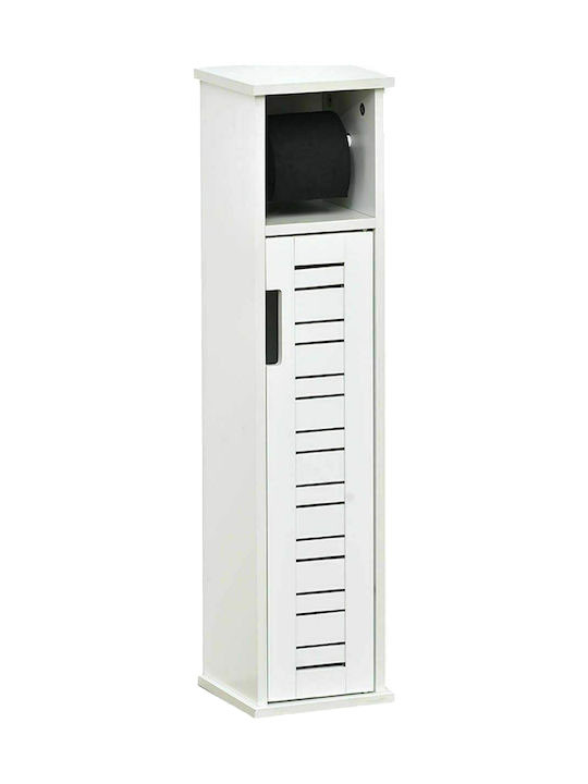5Five Ντουλάπι Μπάνιου Λευκό Για Χαρτιά 18x18x76cm
