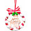 Χριστουγεννιάτικο Στολίδι Κρεμαστό Στεφανάκι Άγιος Gingerbread 11cm Brandani