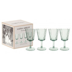 Laura Ashley Ποτήρι Κρασιού  Φυσητό Σετ 4Τμχ. 380ml Πράσινο