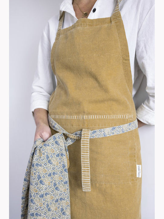 Ποδιά Κουζίνας Laura Ashley Daniela Oil Solid Yellow