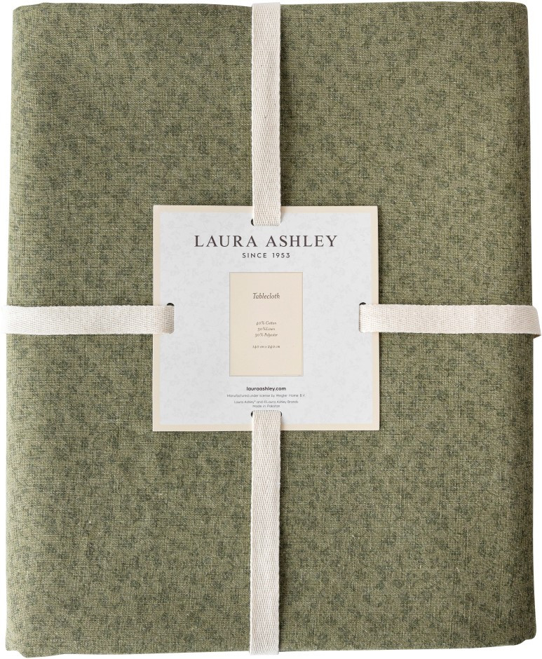 Τραπεζομάντηλο Laura Ashley Ύφασμα Wild Clematis Green 240X140cm