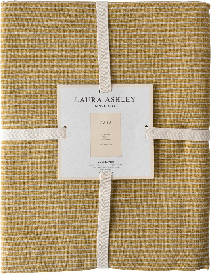 Τραπεζομάντηλο Laura Ashley Ύφασμα Daniela Oil Solid Yellow 240X140cm