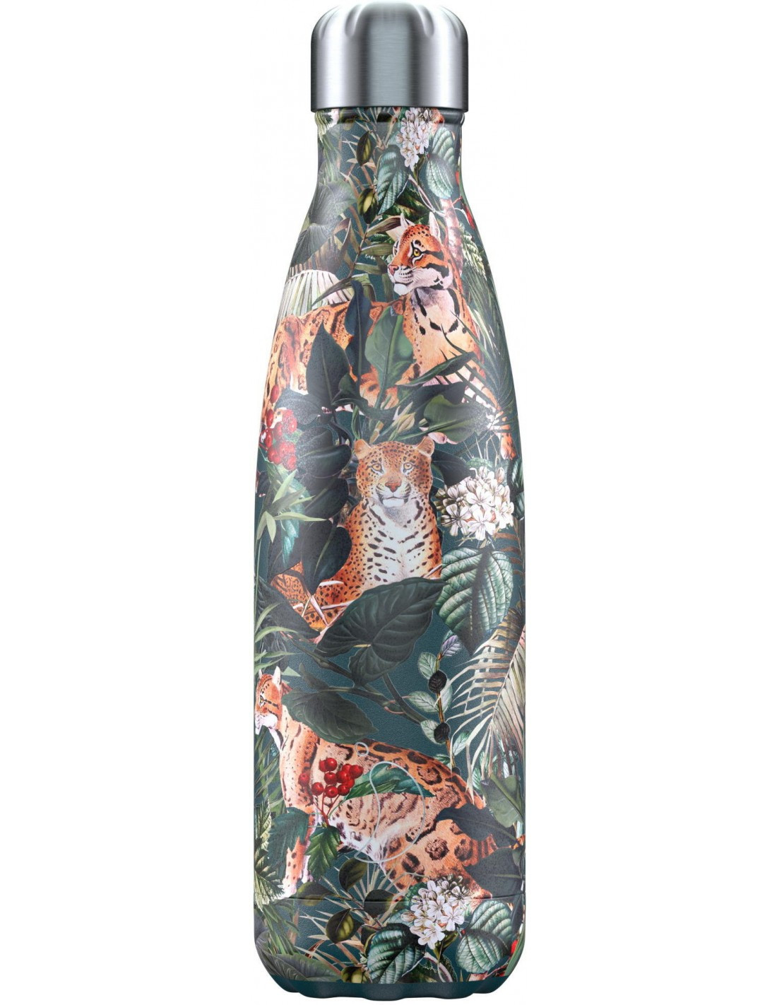 Chilly’s Μπουκάλι Θερμός Ανοξείδωτο Tropical Leopard 500ml