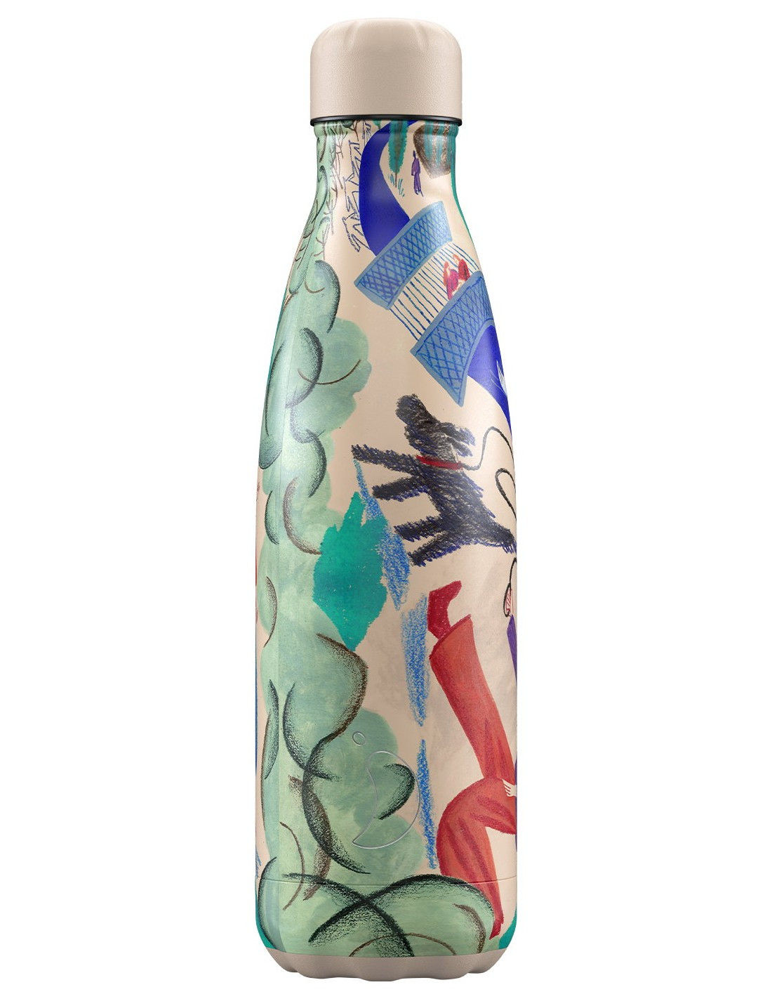 Chilly’s Μπουκάλι Θερμός Ανοξείδωτο Artist City Larks 500ml
