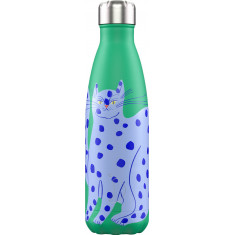 Chilly's Μπουκάλι Θερμός Ανοξείδωτο Artist Series Blue Cat 500ml