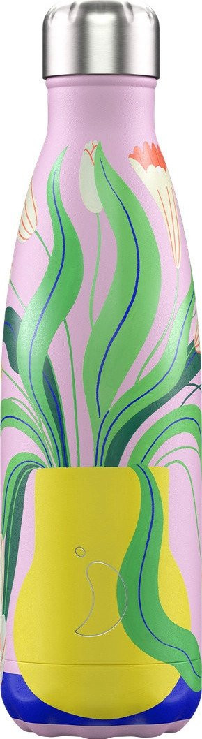 Chilly’s Μπουκάλι Θερμός Ανοξείδωτο Artist Series Flowers 500ml