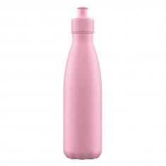 Chilly's Μπουκάλι Θερμός Ανοξείδωτο Sports Pastel 500ml Ροζ