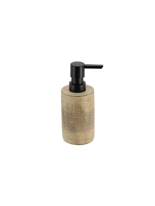 Dispenser – Θήκη Για Κρεμοσάπουνο Polyresin Cement Beige