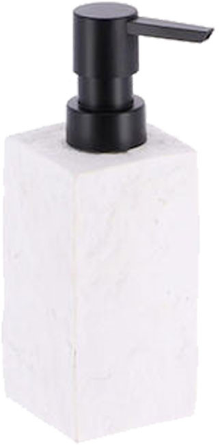 ATMOSPHERA Atmoshera Dispenser - Θήκη Για Κρεμοσάπουνο Με Όψη Πέτρας Stone White