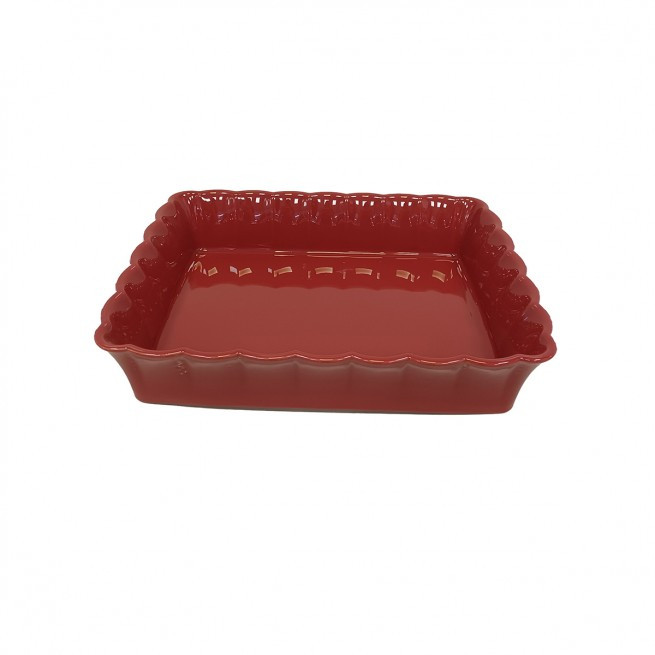 Ταψί Πυρίμαχο Ορθογώνιο Betty Dark Red 35x27cm
