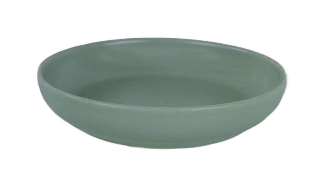 Happy Ware Πιάτο Βαθύ Κεραμικό Nordic 22cm Green Matte