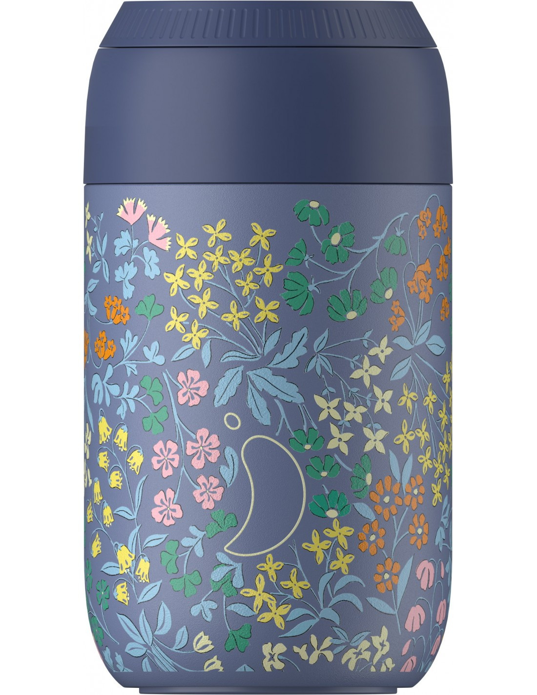 Chilly’s Ποτήρι Θερμός Ανοξείδωτο Serries 2 Brighton Blossom 340ml Whale Μπλε