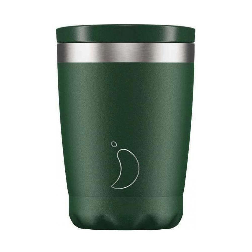 CHILLY'S Chilly's Ποτήρι Θερμός Ανοξείδωτο Matte Green 340ml