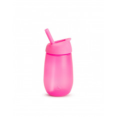 Ποτήρι Με Καλαμάκι 296ml Munchkin Simple Clean Straw Cup Pink
