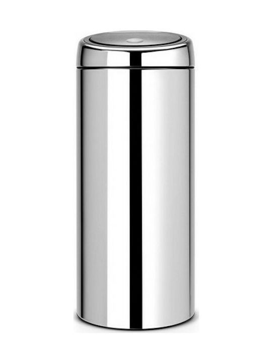 BRABANTIA Brabantia Κάδος Απορριμμάτων Touch Bin Ανοξείδωτος Brilliant Steel 30lt