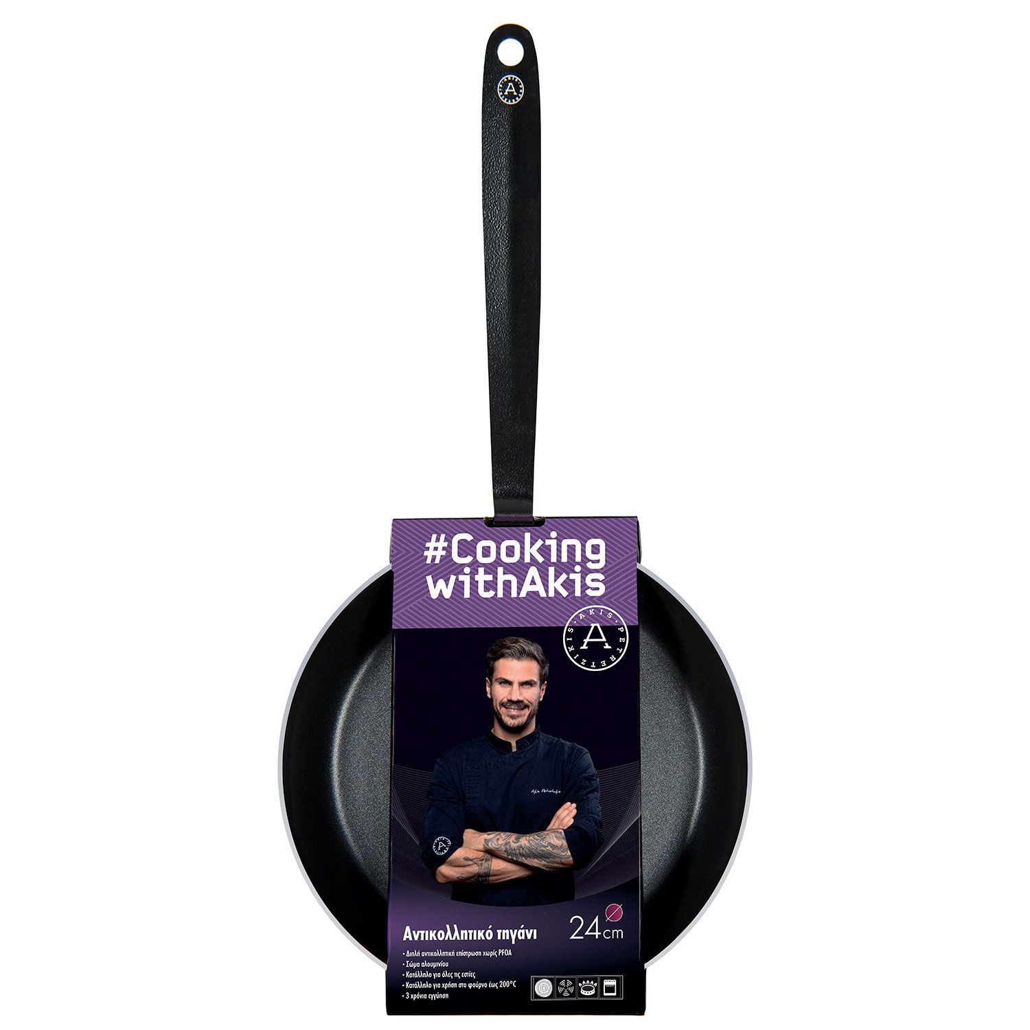 Akis Petretzikis Τηγάνι Αντικολλητικό 24cm