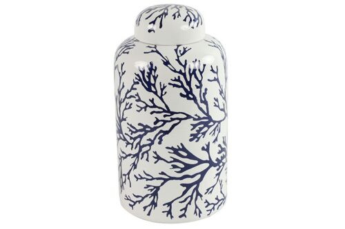 Βάζο Κεραμικό Blue Anisha 13X23cm Countryfield