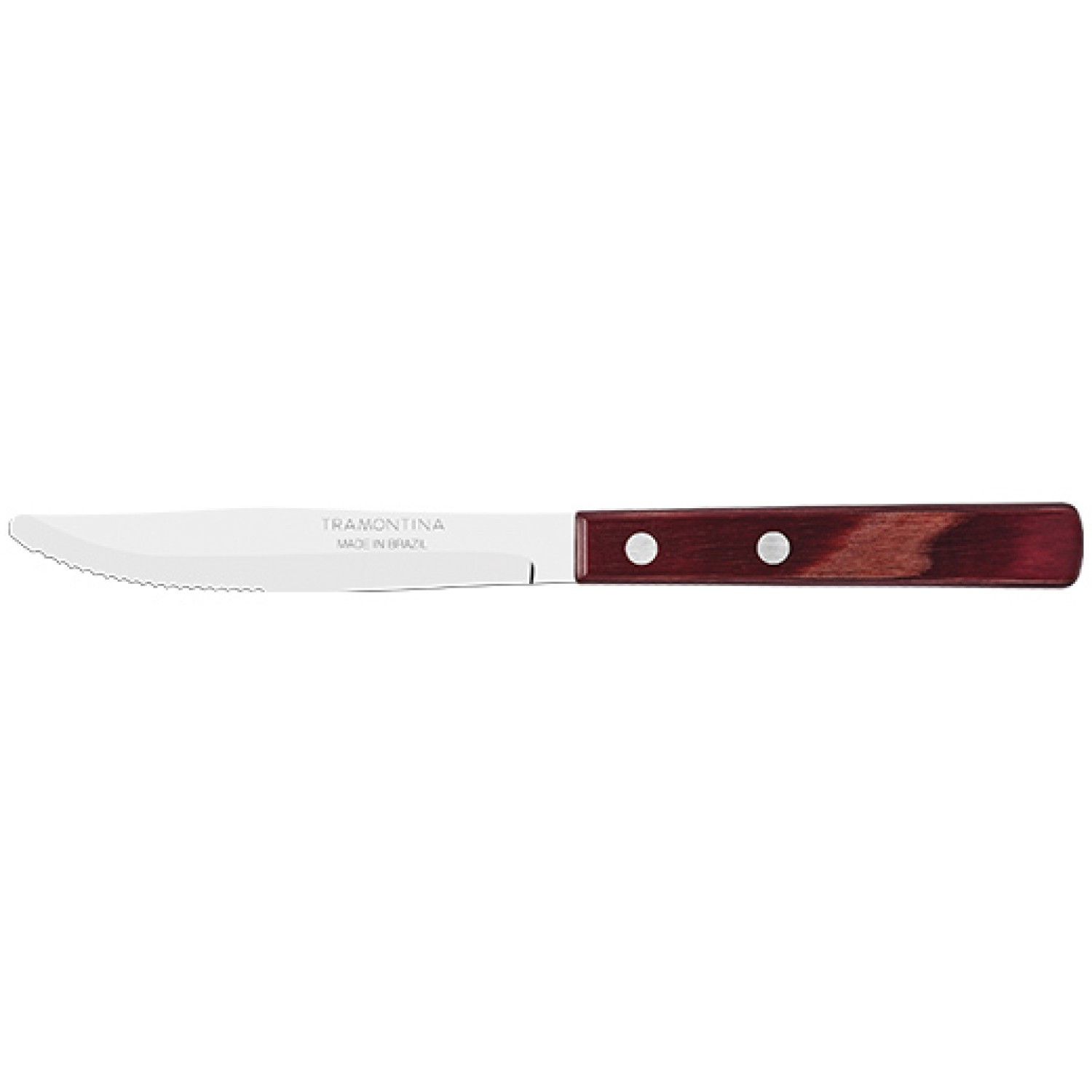 TRAMONTINA Tramontina Μαχαίρι Steak Στρογγυλό Με Ξύλινη Λαβή Polywood 20,3cm