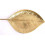 Διακοσμητική Πιατέλα Φύλλο Μεταλλική  Χρυσή 44cm