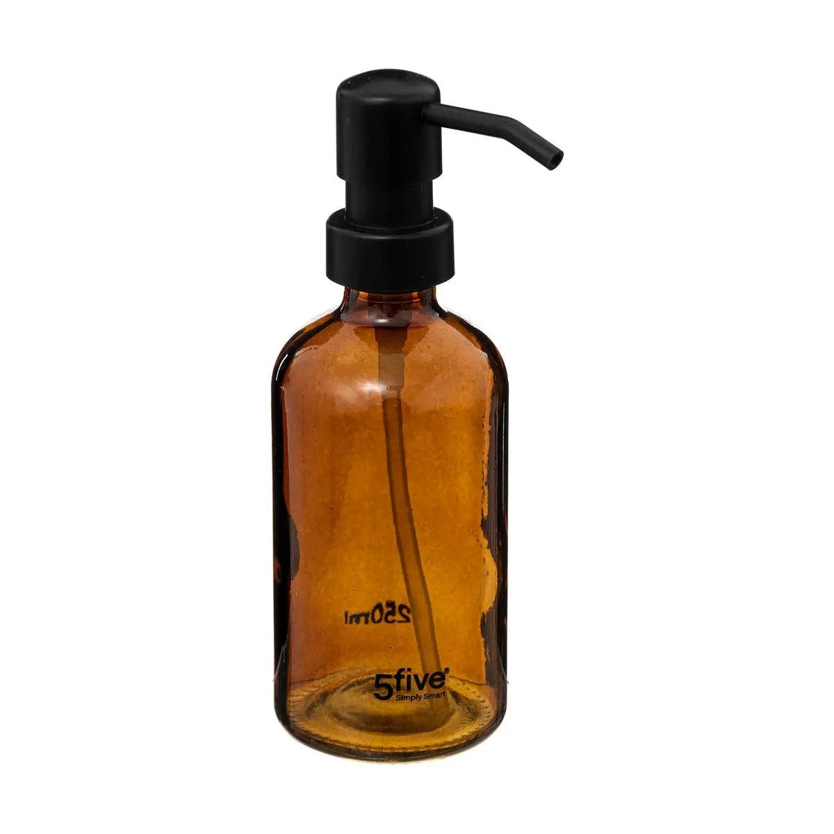 Dispencer Θήκη Για Κρεμοσάπουνο Γυάλινο Brown 450ml 5five
