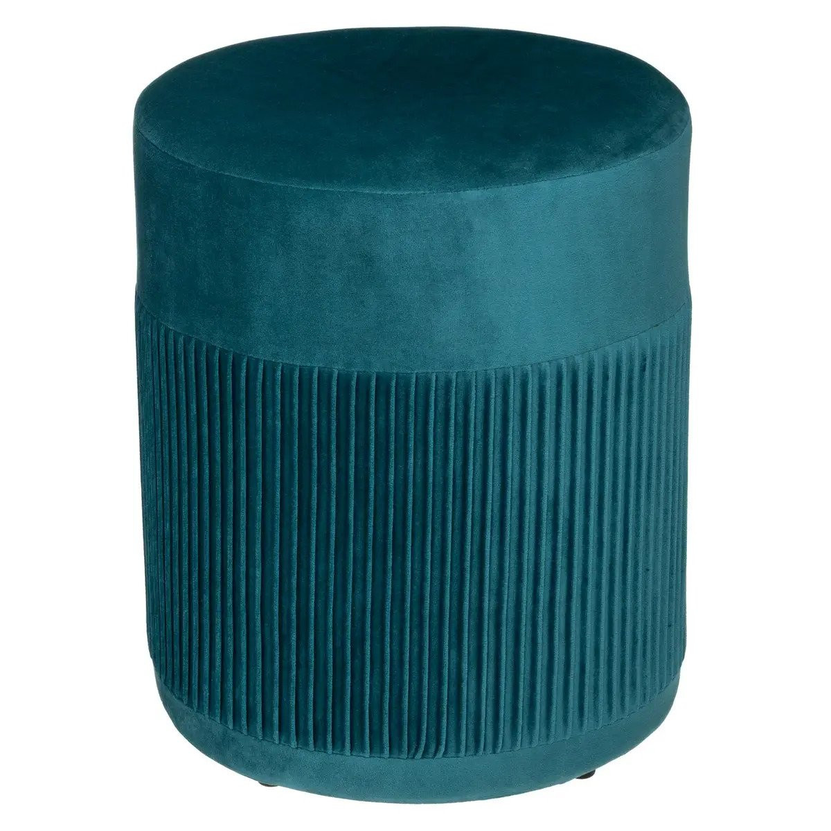 Σκαμπό Βελούδινο Nofy Blue 31X38cm Atmosphera