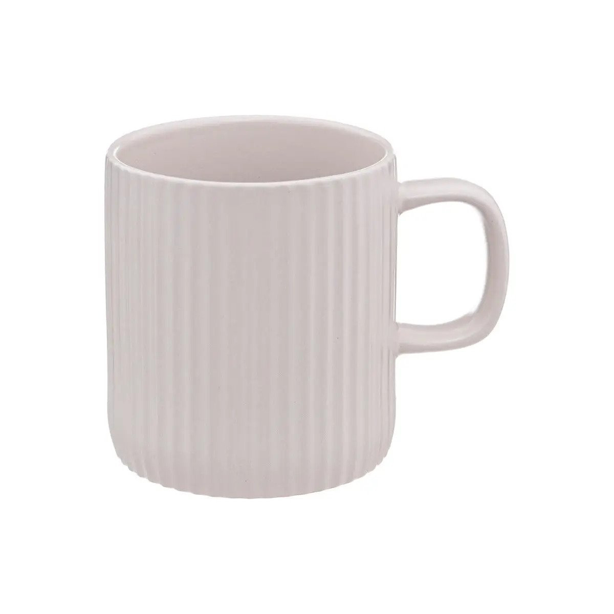 SECRET DE GOURMET Secret de Gourmet Κούπα Πορσελάνης Ribbed White 350ml