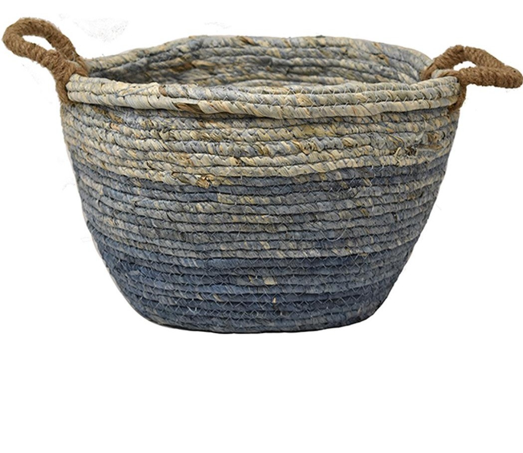 ΑΛΛΟΙ ΚΑΤΑΣΚΕΥΑΣΤΕΣ Καλάθι Ψάθα Seagrass Blue 36cm