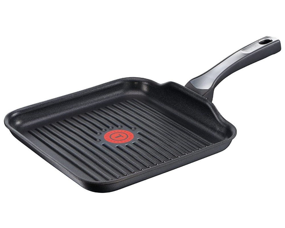 Tefal Γκριλιέρα Αλουμινίου Με Αντικολλητική Επίστρωση Τιτανίου Selection 26cm