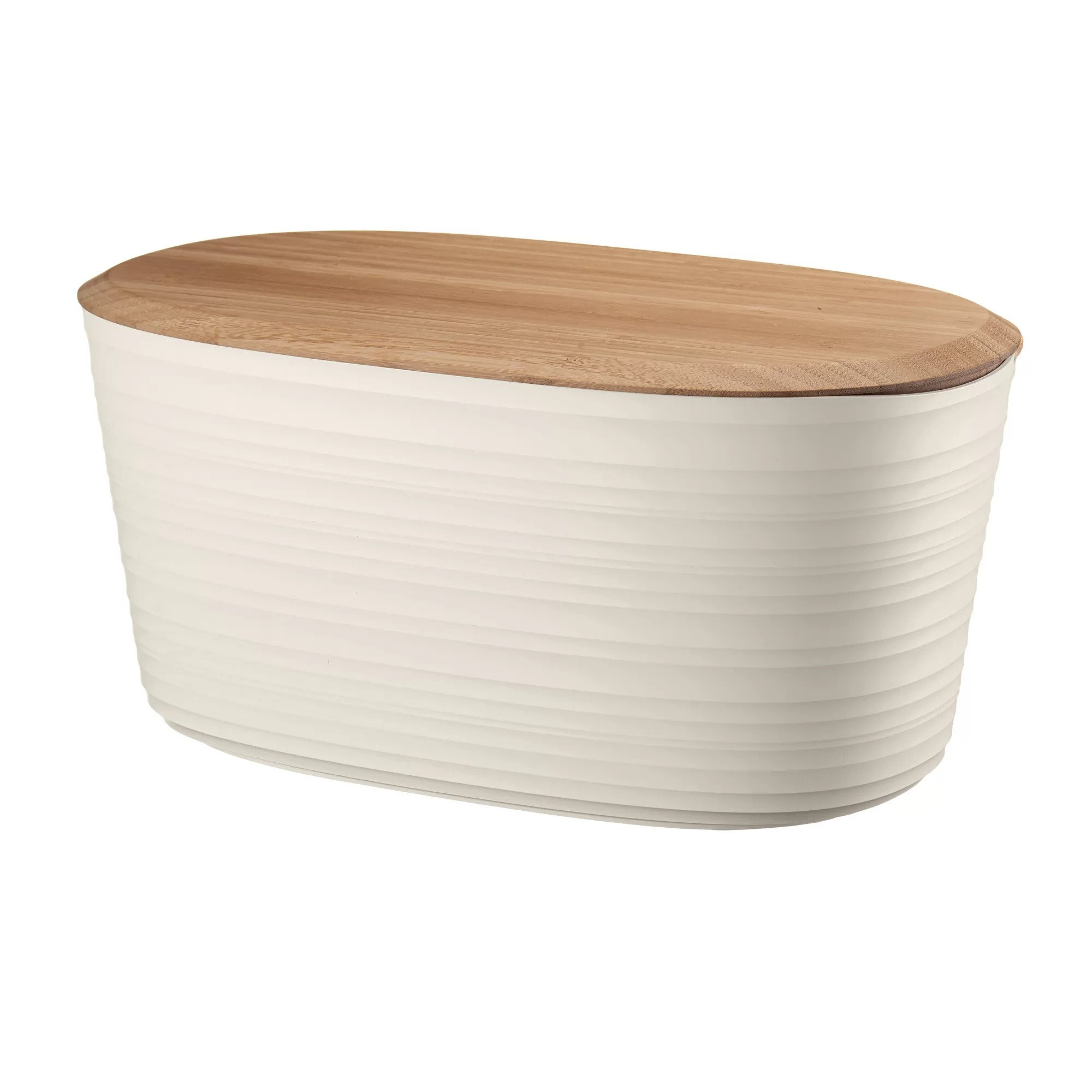 Ψωμιέρα Tierra White με Bamboo Καπάκι Guzzini