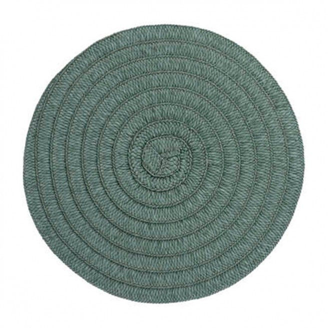 Σουπλά Στρογγυλό Ψάθινο Green 38cm Gusta