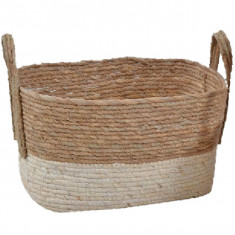 Καλάθι Ψάθινο Οβάλ Σε Φυσικό Χρώμα 38x27x30cm