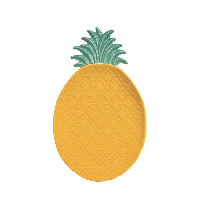 R2S Πιατέλα Πορσελάνης Pinapple Magadascar 28cm