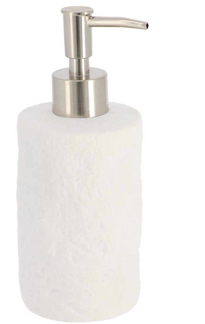 Dispenser – Θήκη Για Κρεμοσάπουνο Polyresin Stone White