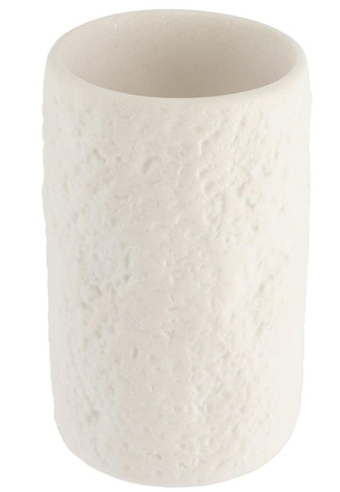Θήκη Για Οδοντόβουρτσες Polyresin Stone White