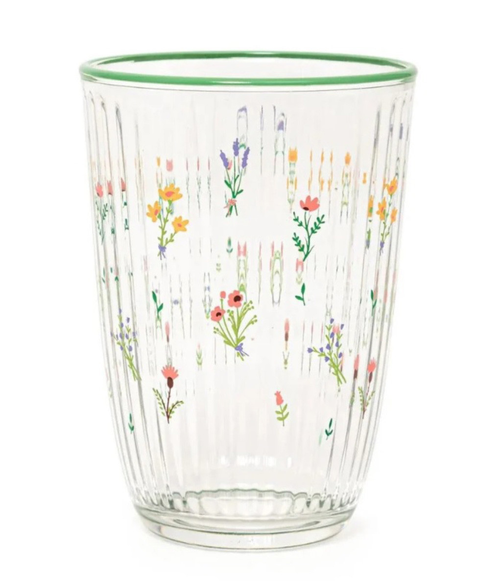 MARVA HOME Ποτήρι Νερού - Αναψυκτικού Botanical Green 390ml Σετ 6τμχ.