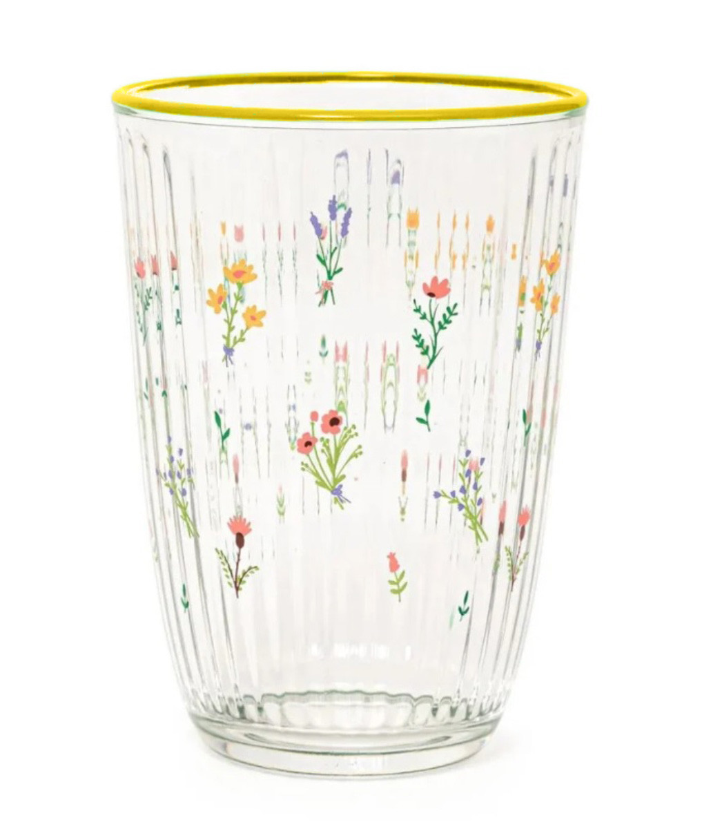 MARVA HOME Ποτήρι Νερού - Αναψυκτικού Botanical Yellow 390ml Σετ 6τμχ.