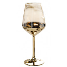 Ποτήρι Κρασιού Κρυστάλλινο Amber Gold 360ml