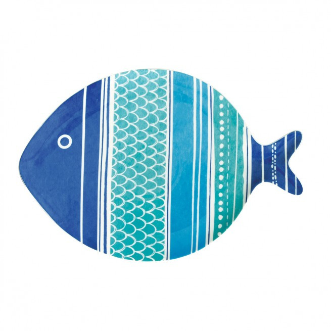 Πιατέλα Πορσελάνης Sea Friends Blue 27cm R2S
