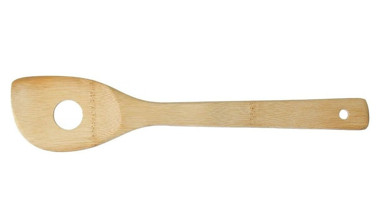 Σπάτουλα Με ΤρύπαBamboo 30cm 5five
