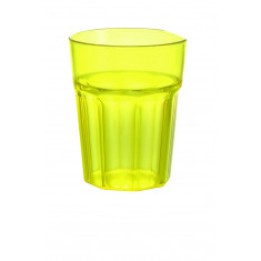 Ποτήρι Πλαστικό Νερού - Αναψυκτικού Polystyrene Yellow 320ml